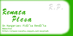 renata plesa business card